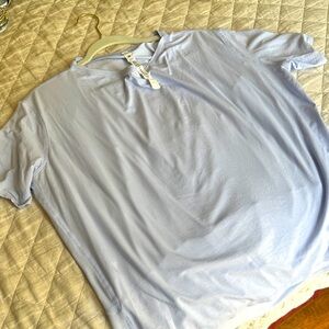 lululemon athletica Soft Blue Short Sleeve Tee